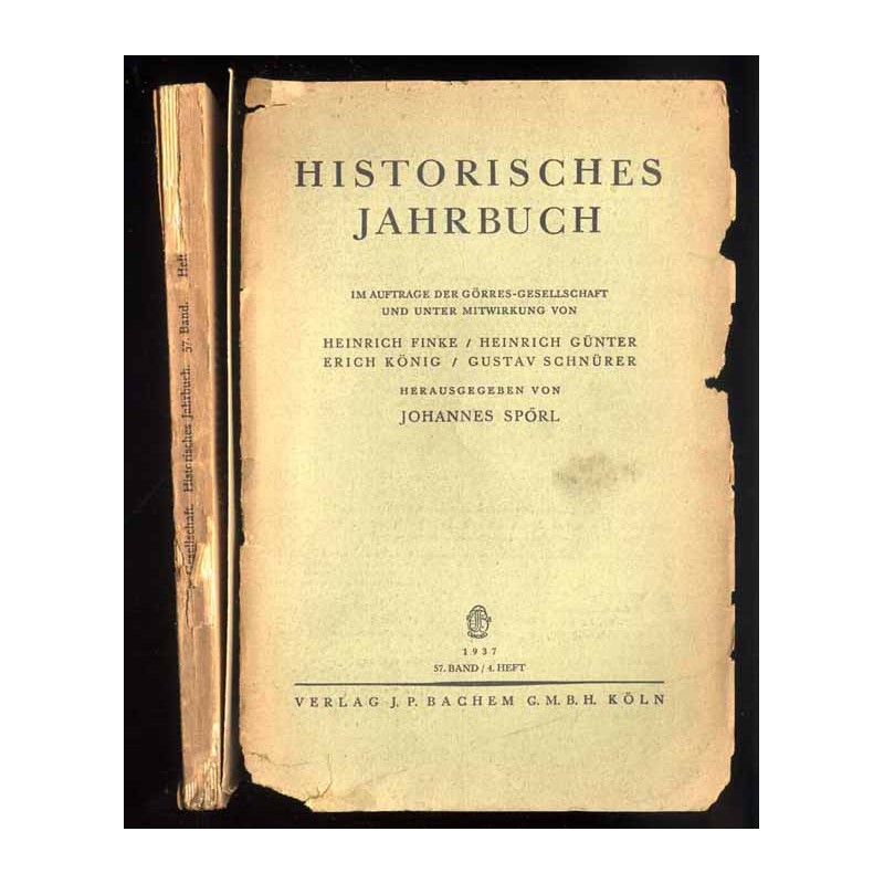 Historisches Jahrbuch. B.57 (1937). H.4