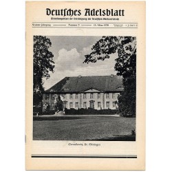 Deutsches Adelsblatt. 9. Jahrgang (1970). Nr 3 (15 III 1970) [Sennickerode, Kr. Göttingen]