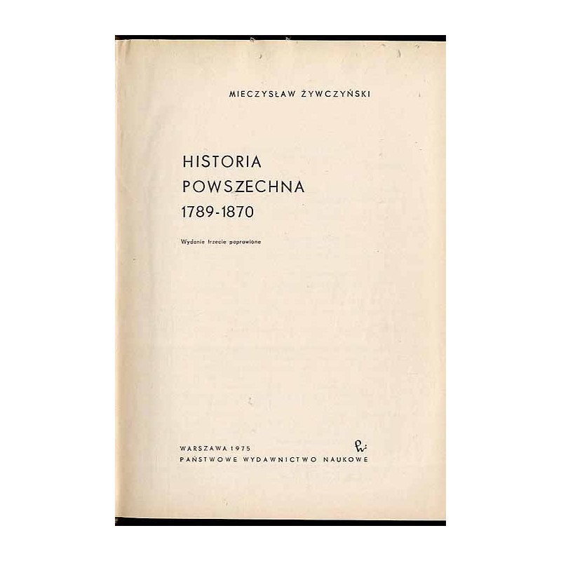 Historia powszechna 1789-1870