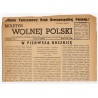 Biuletyn Wolnej Polski. R.2 (1945). Nr 1 (20) (1 I 1945)