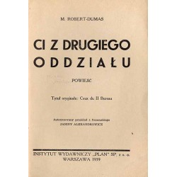 Ci z Drugiego Oddziału. Powieść