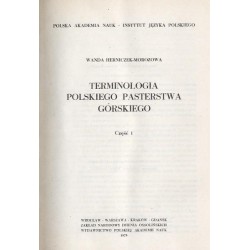 Terminologia polskiego pasterstwa górskiego. 2 cz. w 2 voluminach