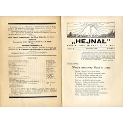 "Hejnał". Miesięcznik wiedzy duchowej. R. 10 (1938). Z. 9 (Wrzesień 1938)