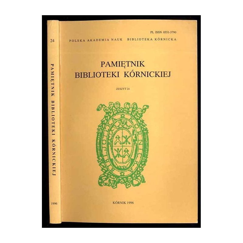 Pamiętnik Biblioteki Kórnickiej. Z.24 (1996)
