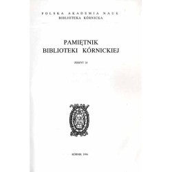 Pamiętnik Biblioteki Kórnickiej. Z.24 (1996)