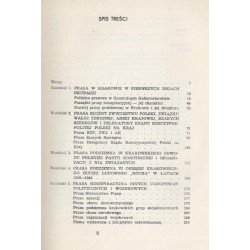 Konspiracyjna prasa w Krakowie w latach okupacji hitlerowskiej 1939-1945