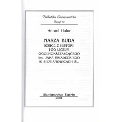 Nasza buda. Szkice z historii I-go Liceum Ogólnokształcącego im. Jana Śniadeckiego w Siemianowicach