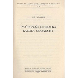 Twórczość literacka Karola Szajnochy