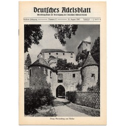 Deutsches Adelsblatt. 6. Jahrgang (1967). Nr 8 (15 VIII 1967) [Burg Guttenberg am Neckar]