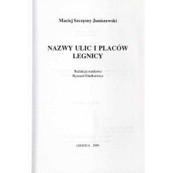 Nazwy ulic i placów Legnicy