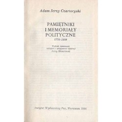 Pamiętniki i memoriały polityczne 1776-1809