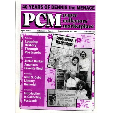 PCM Paper, Collectors' Marketplace. Vol.11 (1993). Nr 4 (April 1993)