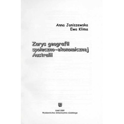 Zarys geografii społeczno-ekonomicznej Australii