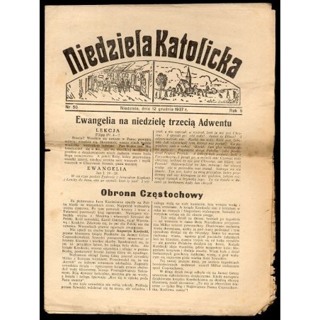 Niedziela Katolicka. R.5 (12 XII 1937) nr 50