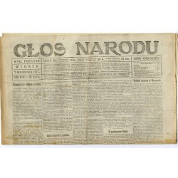 Głos Narodu. R.25 (1917). Nr 185 (7 sierpnia 1917). Wydanie poranne