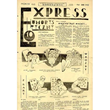 Express Humorystyczny. R.4 (1933). Nr 38 (160) / Marian Dąbrowski (Emden): Z kwiatu na kwiat. Romans Szyller Szkolnik: Z za kul