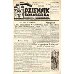 Dziennik Żołnierza. [...] Pismo żołnierzy I. Korpusu Panc.-Motorowego. R.3 (1942). Nr 134 (667) (9 października 1942)