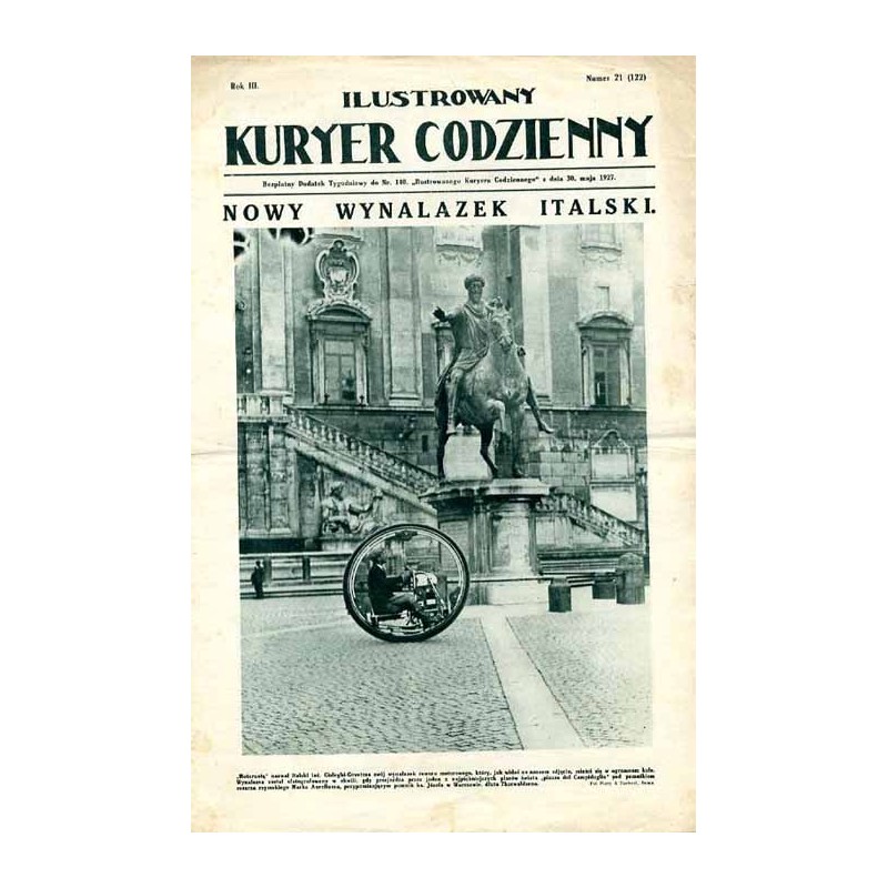 Ilustrowany Kurier Codzienny. Bezpłatny dodatek tygodniowy "Ilustrowanego Kuriera Codziennego" do nr 140. R.3 (1927). Nr 21 (122