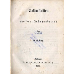 Culturstudien aus drei Jahrhunderten
