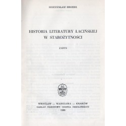 Historia literatury łacińskiej w starożytności. Zarys