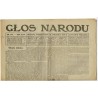 Głos Narodu. R.26 (1916). Nr 458 (19 listopada 1916). Wydanie poranne