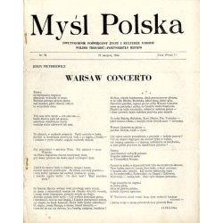 Myśl Polska. Dwutygodnik poświęcony życiu i kulturze narodu  Polish Thought. Fortnightly review. [R.4] (1944). Nr 76 (25 sierpn
