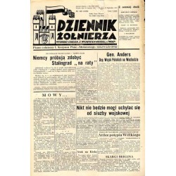 Dziennik Żołnierza. [...] Pismo żołnierzy I. Korpusu Panc.-Motorowego. R.3 (1942). Nr 125 (658) (29 września 1942) / Gen. Anders