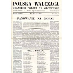 Polska Walcząca - Żołnierz Polski na Obczyźnie. Fighting Poland. Weekly for the Polish Forces. R.6 (1944). Nr 6 (12 lutego 1944)