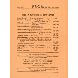 Prom. Kwartalnik poetycki. R.8 (I-IV 1939) nr 13-14 (1-2)