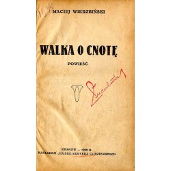 Walka o cnotę. Powieść
