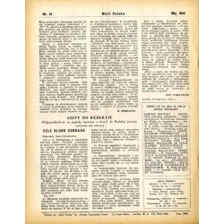 Myśl Polska. Dwutygodnik poświęcony życiu i kulturze narodu  Polish Thought. Fortnightly review. R.9 (1949). Nr 5 (134) (Maj 19