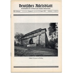 Deutsches Adelsblatt. 11. Jahrgang (1972). Nr 8 (15 VIII 1972) [Schloß Nienover im Solling]