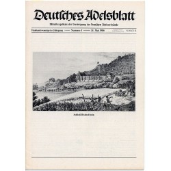 Deutsches Adelsblatt. 25. Jahrgang (1986). Nr 5 (15 V 1986) [Schloß Bischofstein, Eichsfeld]