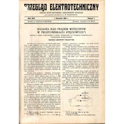 Przegląd Elektrotechniczny. Organ Stowarzyszenia Elektryków Polskich. R.17 (1935). Z.1-12 Przegląd Radjotechniczny. R.13 (1935)