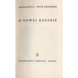 O nowej rzeźbie