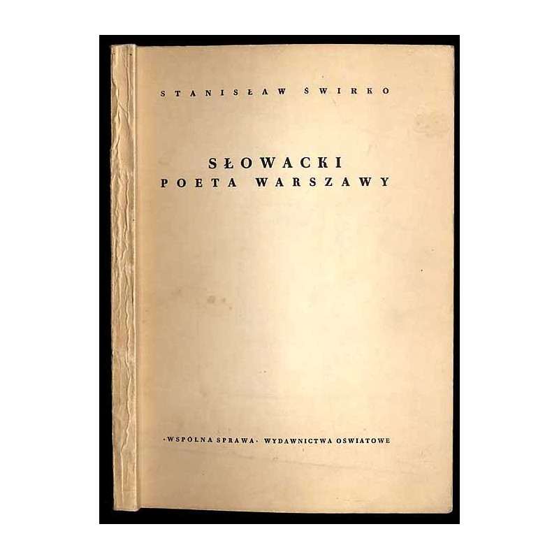 Słowacki - poeta Warszawy