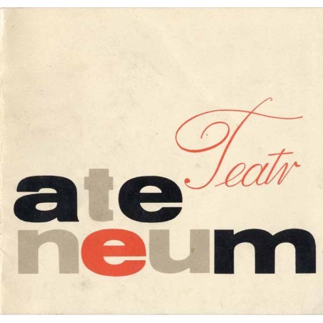Państwowy Teatr im. Stefana Jaracza Ateneum. Sezon 1967/68. Program. Warszawa, styczeń 1968