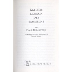 Kleines Lexicon des Sammelns