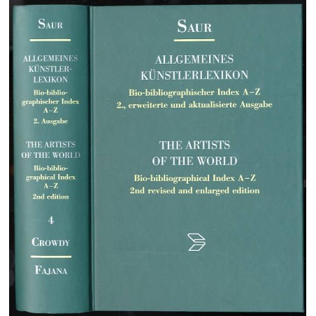Saur Allgemeines Künstlerlexikon. Bio-bibliographischer Index A-Z. The artists of the world. Bio-bibliographical index A-Z. Ency