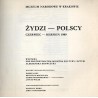 Żydzi - Polscy. Grudzień 1989 - luty 1990. Wystawa pod protektoratem Ministra Kultury i Sztuki. Muzeum Narodowe w Krakowie, Cent