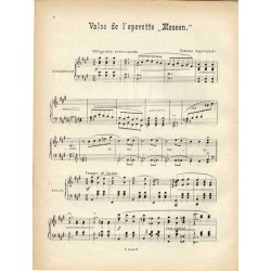 Valse de l'operette "Moseon."