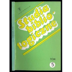 Studia Bibliologiczne. T.5 (1992): Informacja naukowa - bibliotekarstwo - zagadnienia wydawnicze