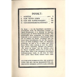 Von der inneren Schönheit. Auszüge und Essays