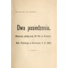 Dwa posiedzenia (Komisyi politycznej 29. VII w Wiedniu i Koła Polskiego w Krakowie 3. X. 1916). [Leon Biliński]