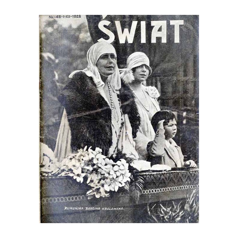 Świat. Pismo tygodniowe ilustrowane. R.23 (1928). Nr 48 (1 grudnia 1928)