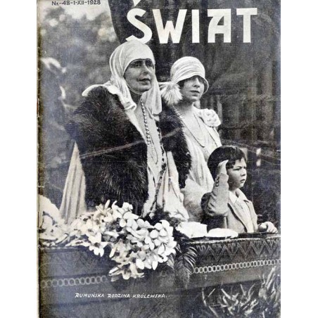 Świat. Pismo tygodniowe ilustrowane. R.23 (1928). Nr 48 (1 grudnia 1928)