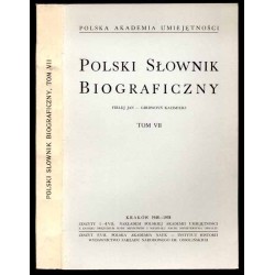 Polski słownik biograficzny. T.7: Firlej Jan - Girdwoyń Kazimierz