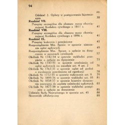 Przepisy o kosztach sądowych. Nowy tekst z r. 1938 oraz rozporządzenia: w sprawie uiszczania opłat sądowych, o opłacie za doręcz
