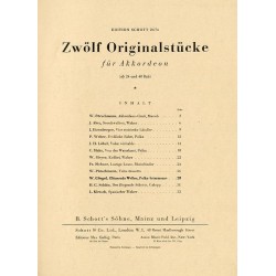 Zwölf Originalstücke für Akkordeon (ab 24 und 48 Baß)