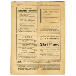 Myśl Narodowa. Tygodnik poświęcony kulturze twórczości polskiej. R.16 (1936). Nr 27 (28 czerwca 1936)